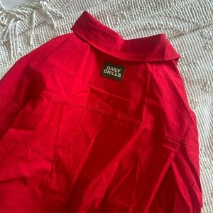 Daily Drills Red Button Down